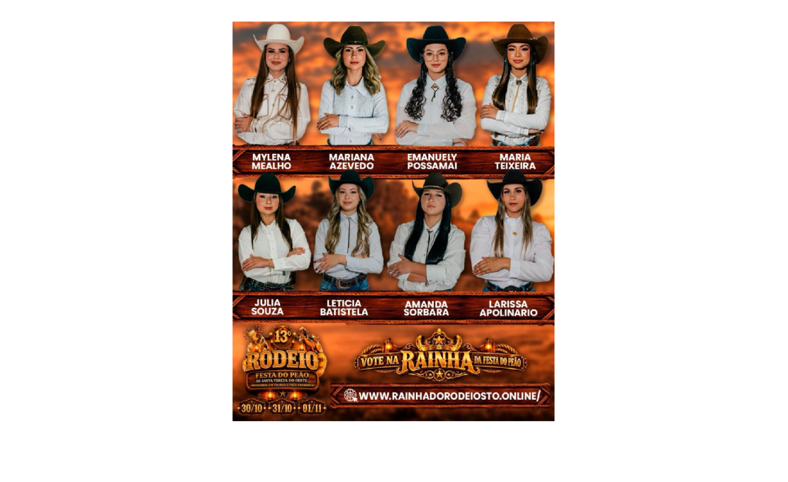 Rainha do Rodeio - 13ª Festa do Peão de Santa Tereza do Oeste