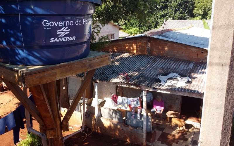 O projeto Caixa d'Água Boa, atendeu 20 famiílias em Santa Tereza do Oeste.