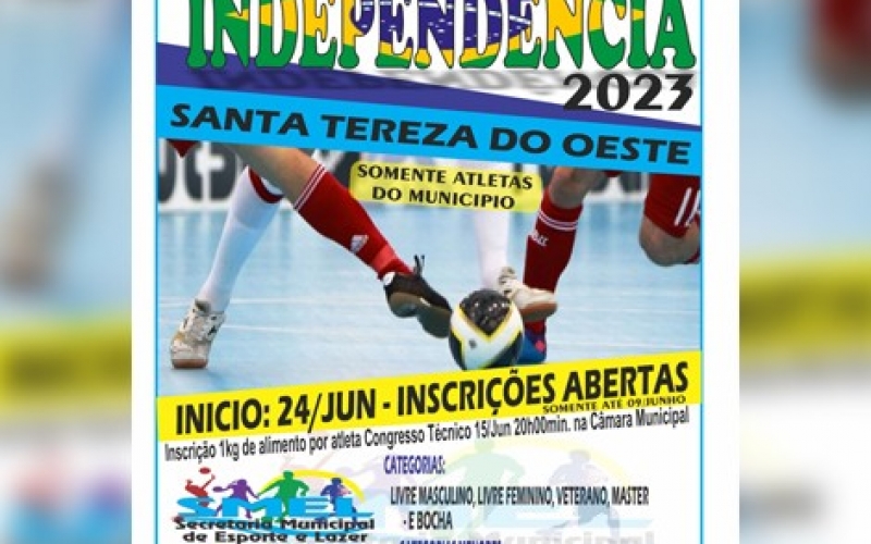 Vema aí o 32º jogos da Independência Santa Tereza do Oeste.