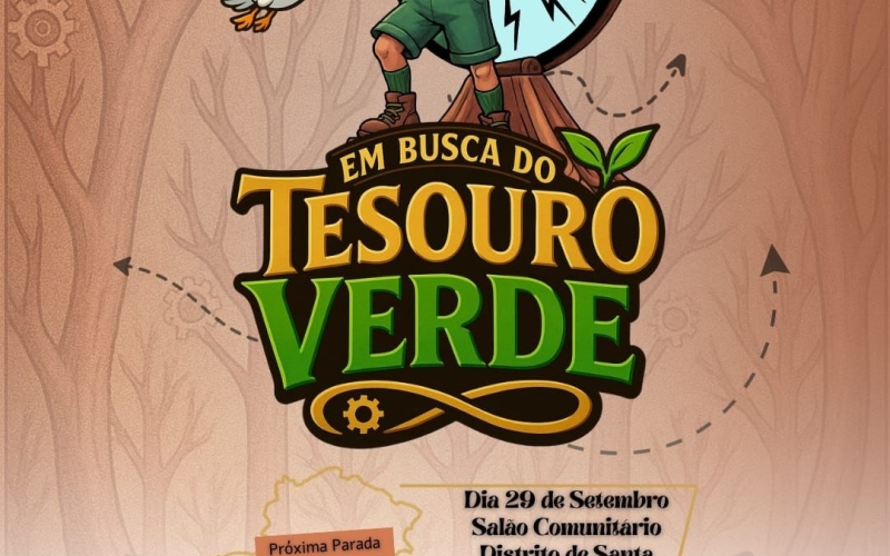 Apresentação teatral para alunos de Santa Maria - EM BUSCA DO TESOURO VERDE
