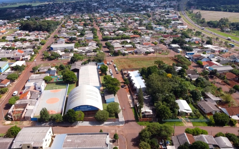 drone ajuda na patrulha das escolas Santa Tereza do Oeste
