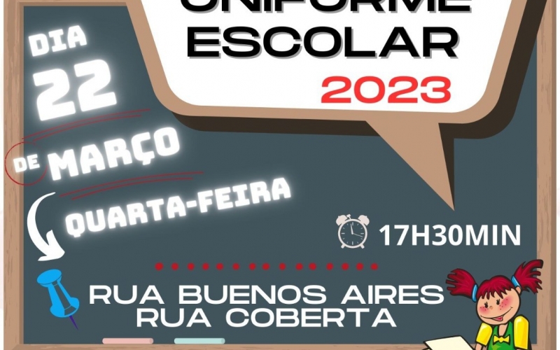 aviso de entrega uniforme escolar