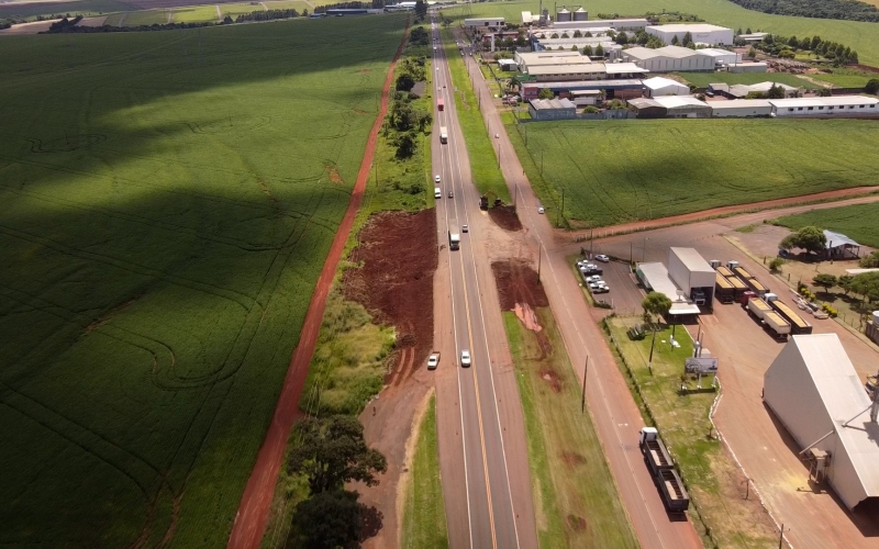 inicio obras novo trevo de acesso santa tereza do oeste