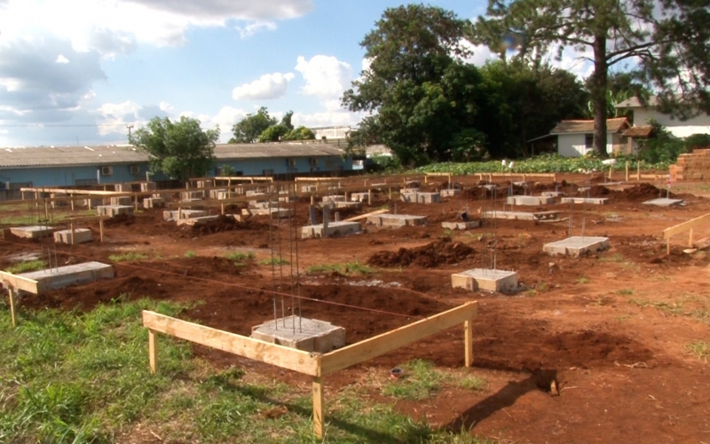 Nova unidade basica de saude esta sendo construida no bairro malucelli Santa Tereza do Oeste