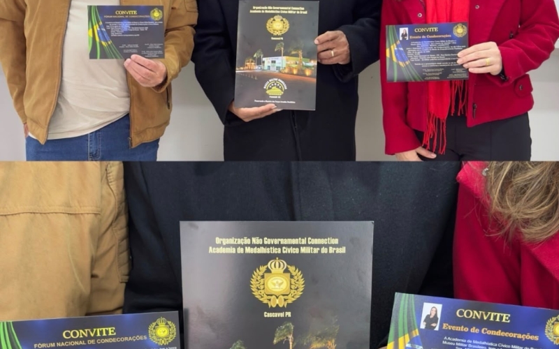 Prefeito e Secretária de Cultura homenagiados com condecoração em Agosto 