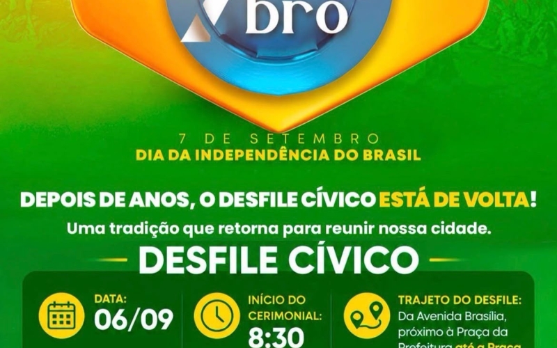 O DESFILE CÍVICO ESTÁ DE VOLTA 